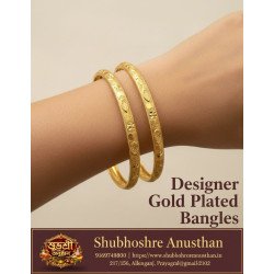 Designer Gold Plated Kada(Bangles) G.U.1050 AF