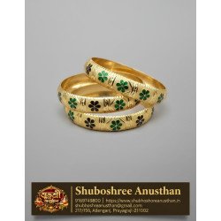 Designer Gold Plated Kada(Bangles) G.U.1056 A.B.C