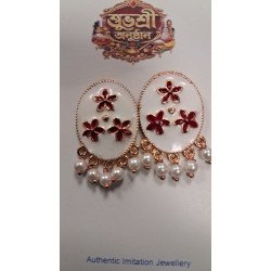White Rose Gold Earring White Rose Gold Earring